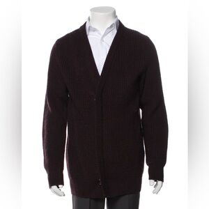 Lanvin burgundy Cardigan medium